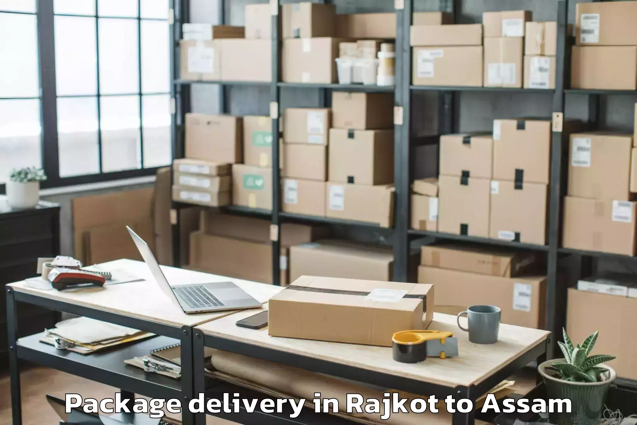 Efficient Rajkot to Mikirbheta Package Delivery